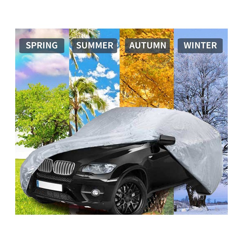 Tidierre srl Telo copri auto felpato con zip in PVC anti pioggia so...