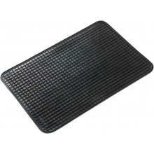 Tappetino per auto in gomma universale antiscivolo salva tappeto nero 50x34 cm