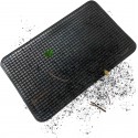 Tappetino per auto in gomma universale antiscivolo salva tappeto nero 50x34 cm