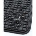 Tappetino per auto in gomma universale antiscivolo salva tappeto nero 50x34 cm