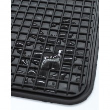 Tappetino per auto in gomma universale antiscivolo salva tappeto nero 50x34 cm