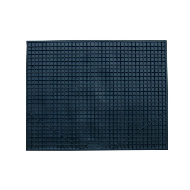 Tappetino per auto in gomma universale antiscivolo salva tappeto nero 44x34 cm