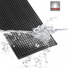 Tappetino per auto in gomma universale antiscivolo salva tappeto nero 44x34 cm