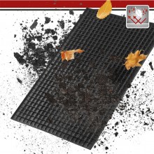 Tappetino per auto in gomma universale antiscivolo salva tappeto nero 44x34 cm
