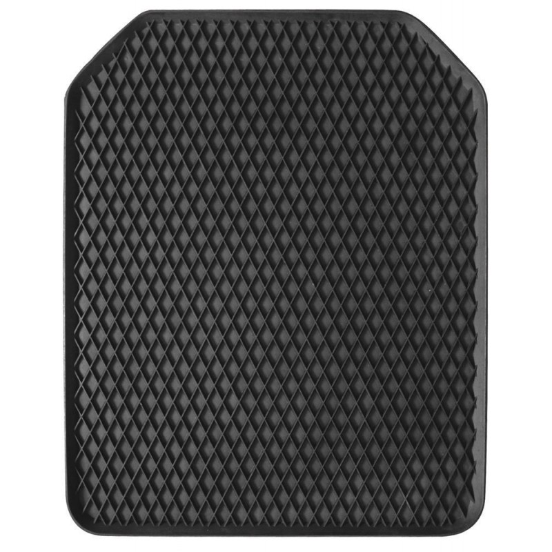 Tappetino per auto in PVC universale antiscivolo bordo alto nero 45x55 cm