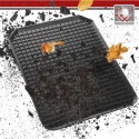 Tappetino per auto in PVC universale antiscivolo bordo alto nero 45x55 cm