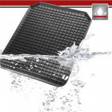 Tappetino per auto in PVC universale antiscivolo bordo alto nero 45x55 cm