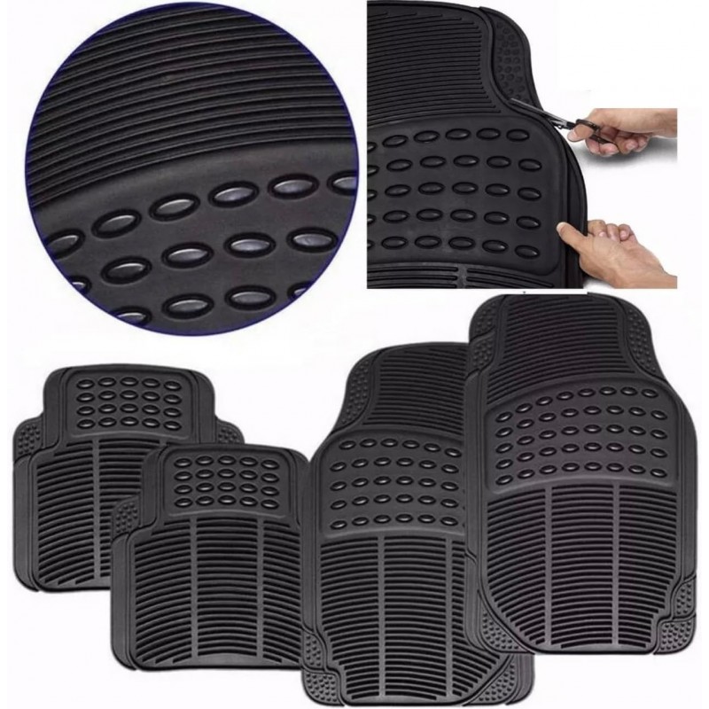 Tidierre srl Tappetini Per Auto Universali Gomma Set 4 Pz Tappeti A...