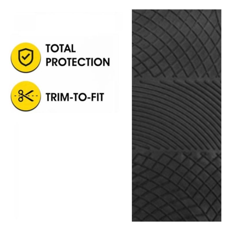 Tidierre srl Set 4 Tappeti Per Auto In gomma Tappetini Universali A...