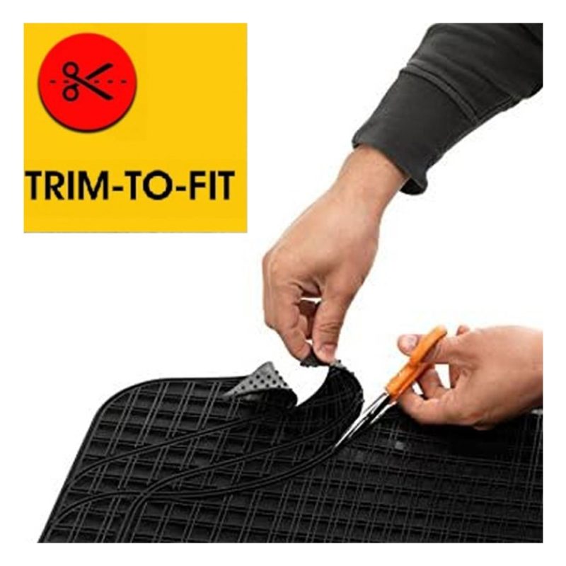 Tidierre srl Set 4 Tappeti Per Auto In gomma Tappetini Universali A...
