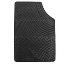 Set 4 Tappeti Per Auto In gomma Tappetini Universali Antiscivolo Sagomabili Neri
