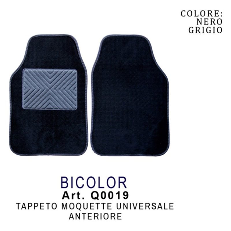 Tidierre srl 2 x Tappetini auto anteriore universali moquette batti...