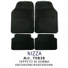 Tidierre srl Set 4 Tappeti Per Auto In gomma Neri Tappetini Univers...