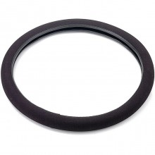 Coprivolante auto in tessuto elastico nero universale antiscivolo diam. 37-40 cm