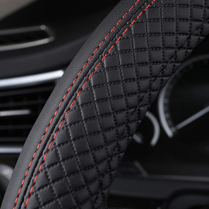 Tidierre srl Coprivolante auto similpelle nero rosso universale ant...