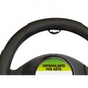 Coprivolante auto similpelle nero universale interni antiscivolo diam. 37-40 cm