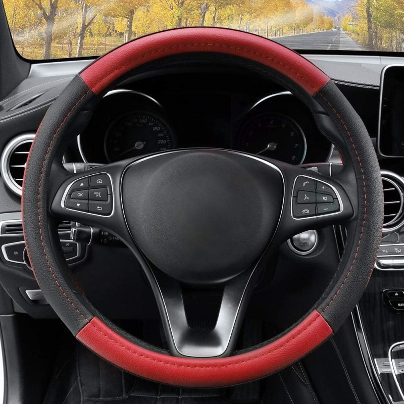 Tidierre srl Coprivolante similpelle universaIe inserti rossi auto ...