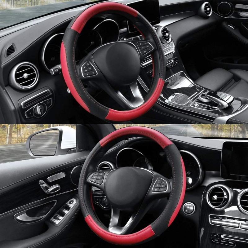 Tidierre srl Coprivolante similpelle universaIe inserti rossi auto ...