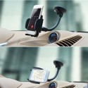 Supporto Porta cellulare per auto sostegno smartphone parabrezza ventosa nero