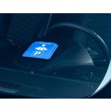 Disco orario europeo in plastica con raschiaghiaccio 11x15cm per Auto e Camion