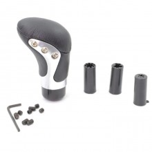 Pomello leva cambio manuale universale in similpelle Nero Auto facile montaggio