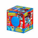 Uovo di pasqua in plastica spiderman stampini bolle sapone + 5 sorprese bambino