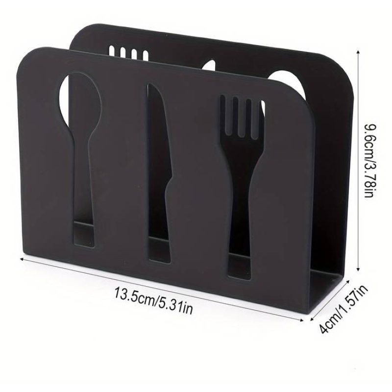 WeHome Bar organizer Porta tovaglioli da Tavolo Nero Metallo Suppor...