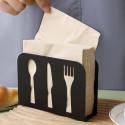 Bar organizer Porta tovaglioli da Tavolo Nero Metallo Supporto 2 Pezzi 10x13 cm