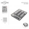 WeHome Portaposate in metallo da Cassetto Cucina organizer 4 scompa...