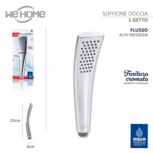 Doccetta bagno doccino soffione doccia o vasca cornetta telefono moderno argento