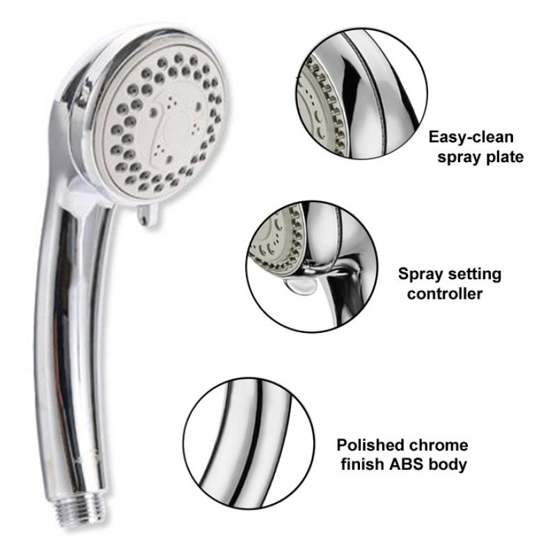 WeHome Doccetta bagno doccino soffione 3 getti doccia o vasca corne...