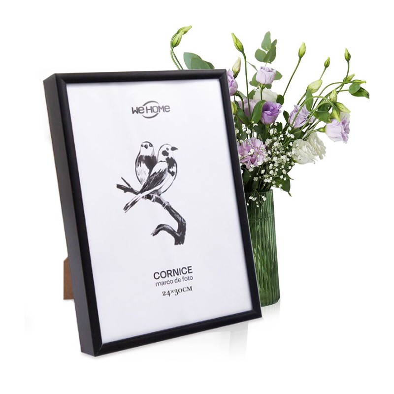 Cornice per foto da tavolo idea regalo portafoto stampe poster nero varie misure