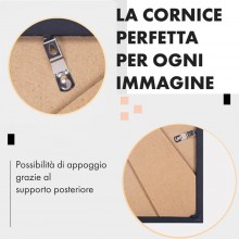 Cornice per foto da tavolo idea regalo portafoto stampe poster nero varie misure