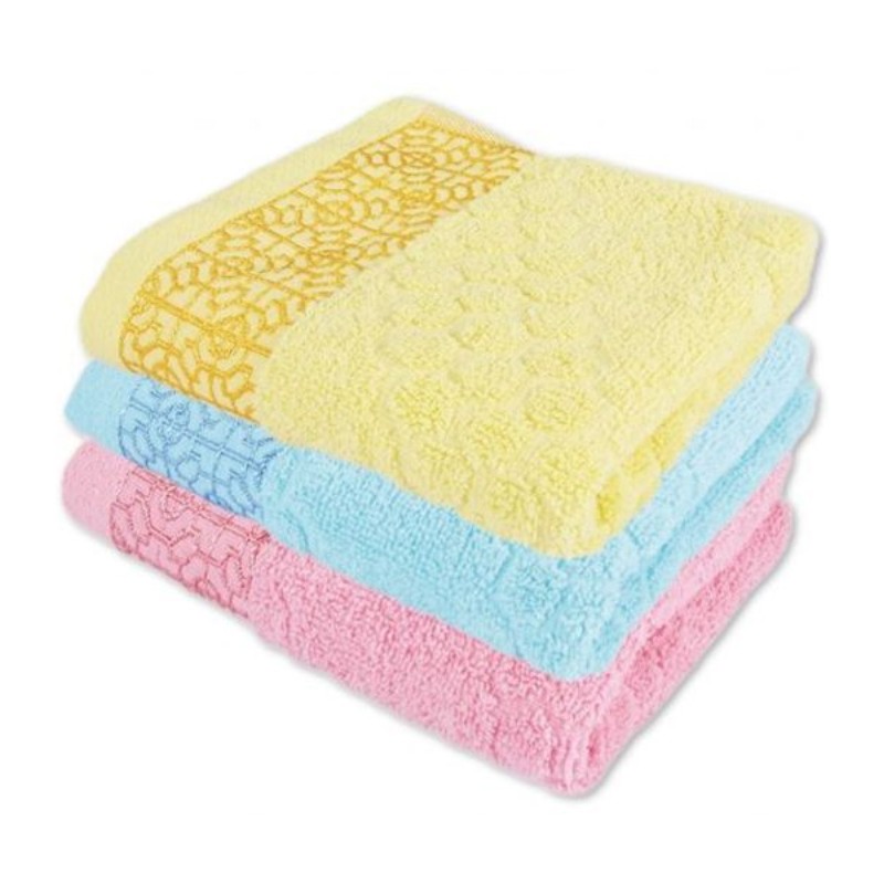 Set Asciugamani in cotone colorato morbido viso 75x35 cm 12 PZ ospite bagno