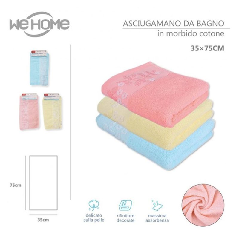 WeHome Set Asciugamani in cotone 75x35 cm 12 PZ ospite bagno colora...