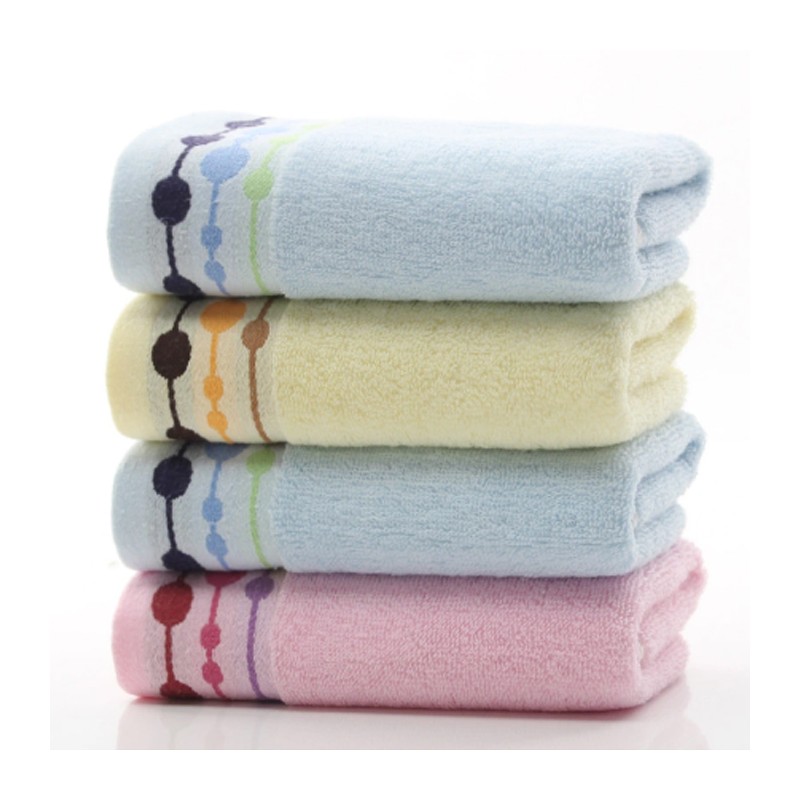 Set 12 PZ Asciugamani da viso in cotone colorato morbido 75x35 cm ospite bagno