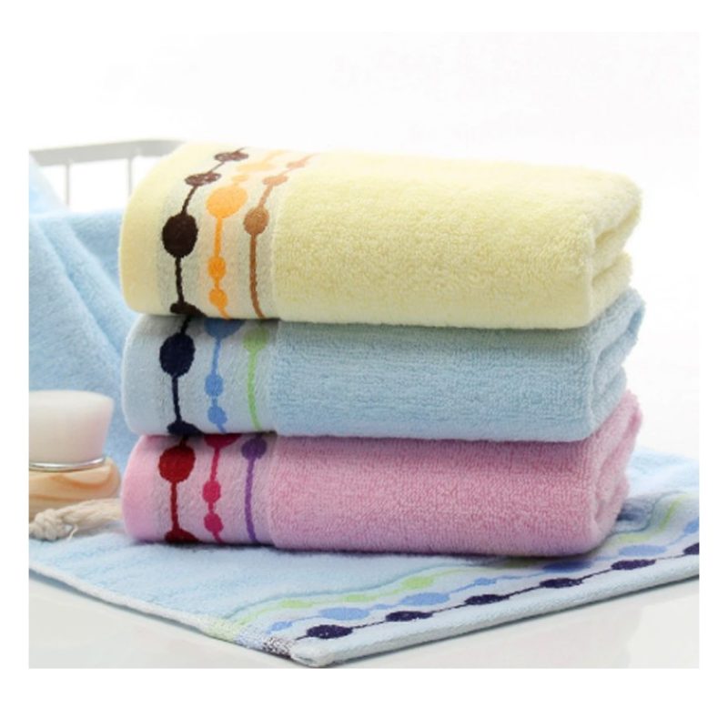 WeHome Set 12 PZ Asciugamani da viso in cotone colorato morbido 75x...