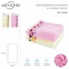 WeHome Set 12 PZ Asciugamani da viso in cotone colorato morbido 75x...