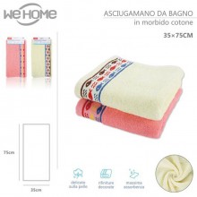 Set Asciugamani in cotone colorato morbido viso 75x35 cm ospite bagno 12 PZ