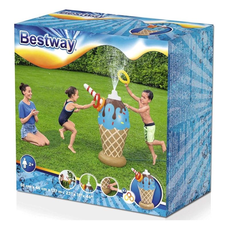 Bestway Bestway Gioco a Forma Di cono gelato gonfiabile Spruzza Acq...