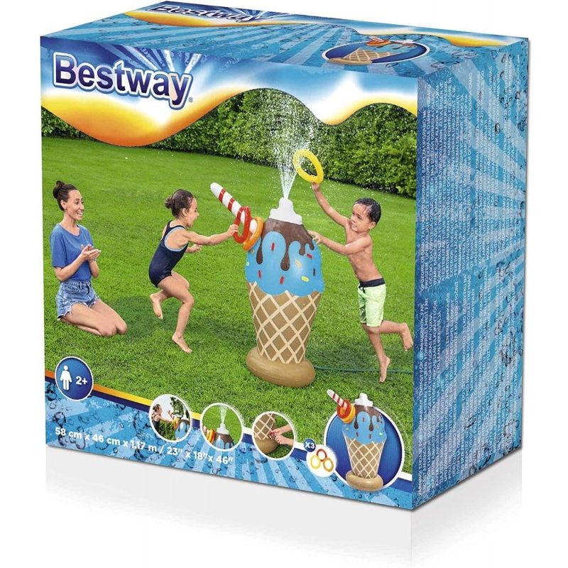 Bestway Bestway Gioco a Forma Di cono gelato gonfiabile Spruzza Acq...