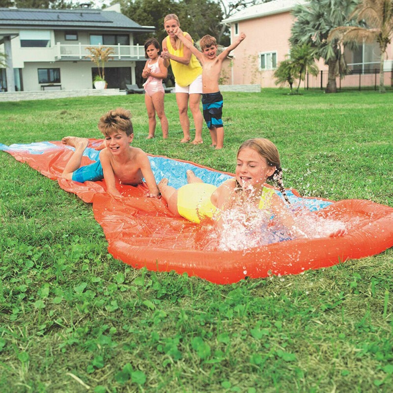Bestway Acqua Scivolo Ferroviario Bambini 488cm Gioco Esterno Giard...