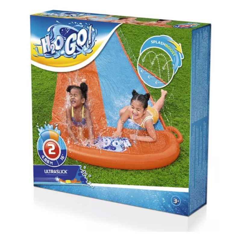 Bestway Acqua Scivolo Ferroviario Bambini 488cm Gioco Esterno Giard...