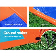 Acqua Scivolo Ferroviario Bambini 488cm Gioco Esterno Giardino 3 co...