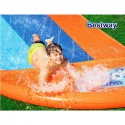 Acqua Scivolo Ferroviario Bambini 488cm Gioco Esterno Giardino 3 corsie Bestway