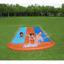 Acqua Scivolo Ferroviario Bambini 488cm Gioco Esterno Giardino 3 corsie Bestway