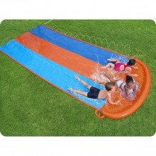 Acqua Scivolo Ferroviario Bambini 488cm Gioco Esterno Giardino 3 corsie Bestway
