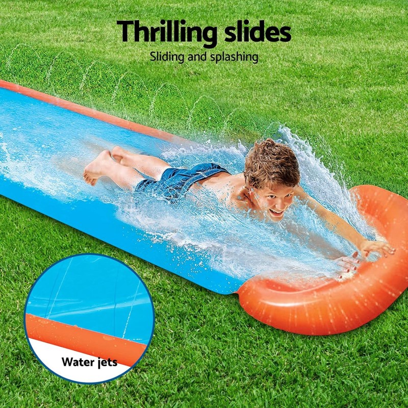 Bestway Acqua Scivolo Ferroviario Bambini 488cm Gioco Esterno Giard...