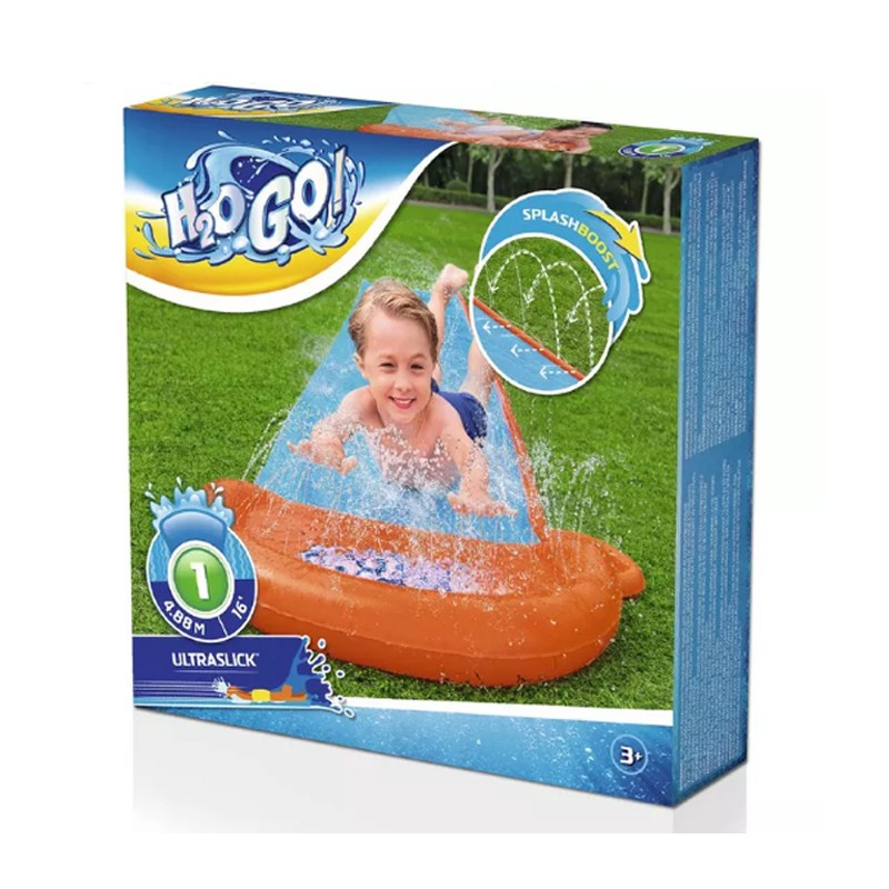Bestway Acqua Scivolo Ferroviario Bambini 488cm Gioco Esterno Giard...