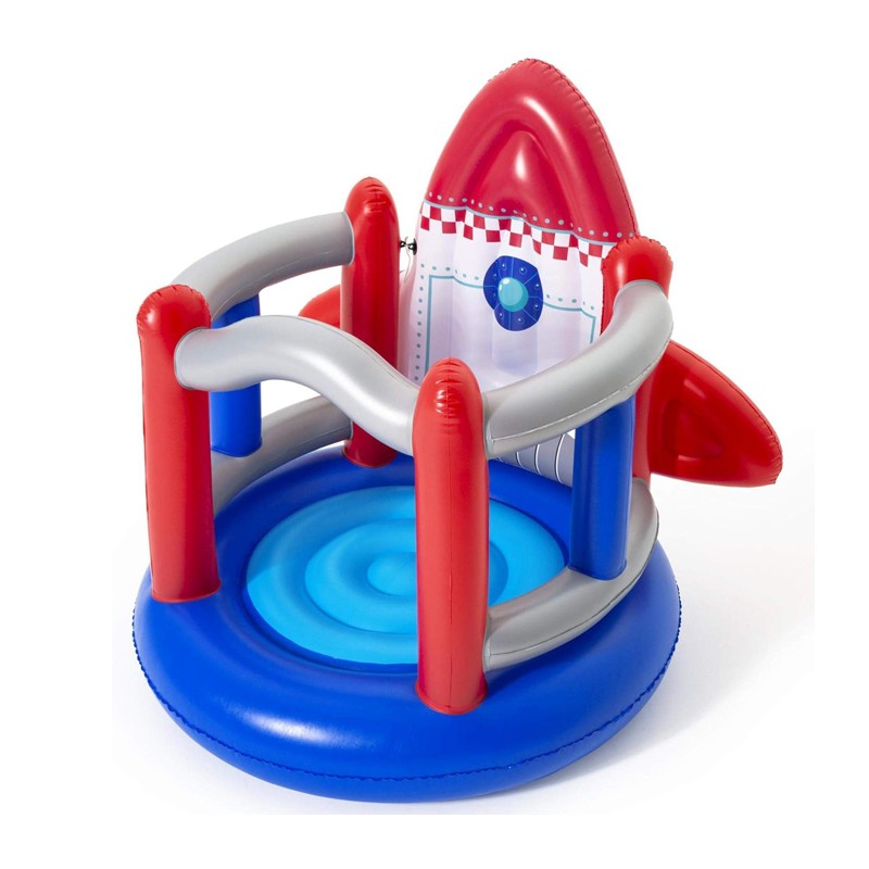 Castello gonfiabile per bambini salterello Bestway razzo spaziale 155x142x145 cm